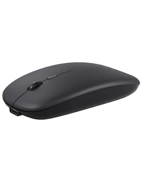 Безпровідна мишка для комп'ютера ПК та ноутбука бездротова Slim Mouse безшумна акумуляторна 2в1 Bluetooth і USB 2.4Hz плоска до ТВ - зображення 11
