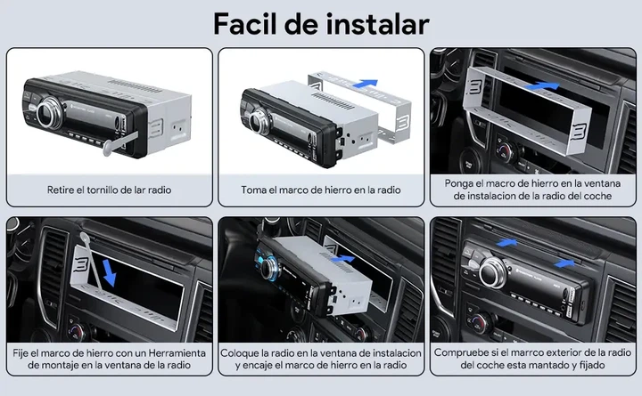 Автомобильное радио Chismos Coche Bluetooth N2215 - изображение 2