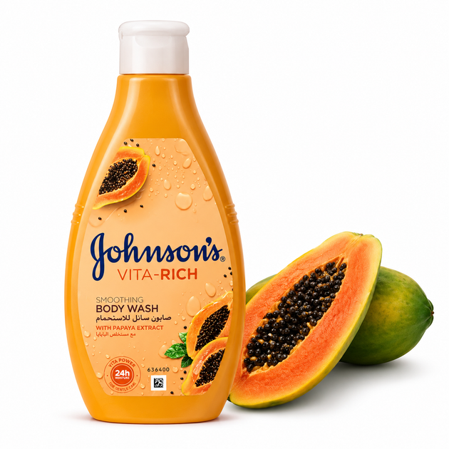 Гель для душа Johnson's Vita-Rich с экстрактом папаи 250 мл - изображение 2