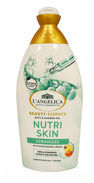 Гель-крем для душа L’Angelica Nutri Skin с керамидами и увлажняющим кремом, 500 мл. - изображение 2
