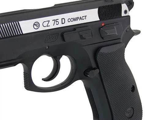 Пистолет пневматический ASG CZ 75D Compact 4,5 мм вставка никель - изображение 6
