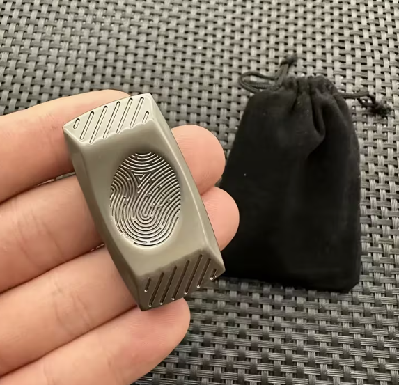 Слайдер, іграшка-антистрес, магнітний PASS GREY SILVER металева іграшка фіджет, подарунок для дорослого Бронза - зображення 2