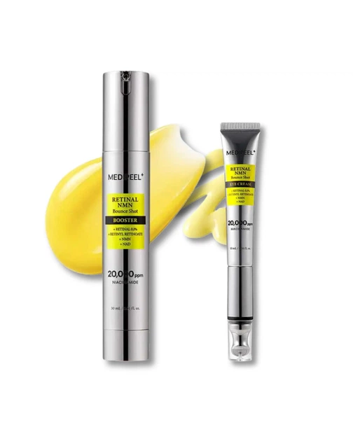 Набір для догляду за обличчям та шкірою навколо очей MEDI-PEEL Retinal NMN Bounce Shot Booster 30 мл Eye Cream 15 мл - изображение 2
