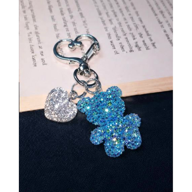 Брелок Swarovski Color Bear Mint для телефонов из кристаллов - Фото 1 Брелок Swarovski Color Bear Mint для телефонов из кристаллов - изображение 1