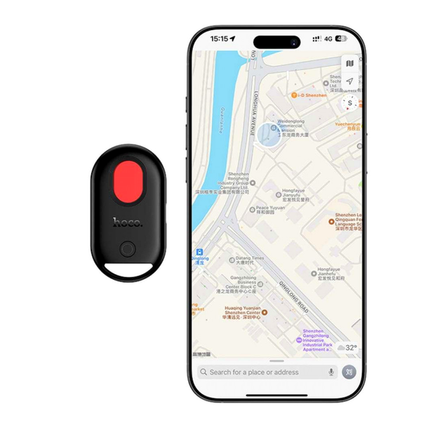 Брелок-антипотеря Hoco E95 с поддержкой Apple Find My материал ABS и стекло размер 60x33x12 мм вес 11 г - изображение 4