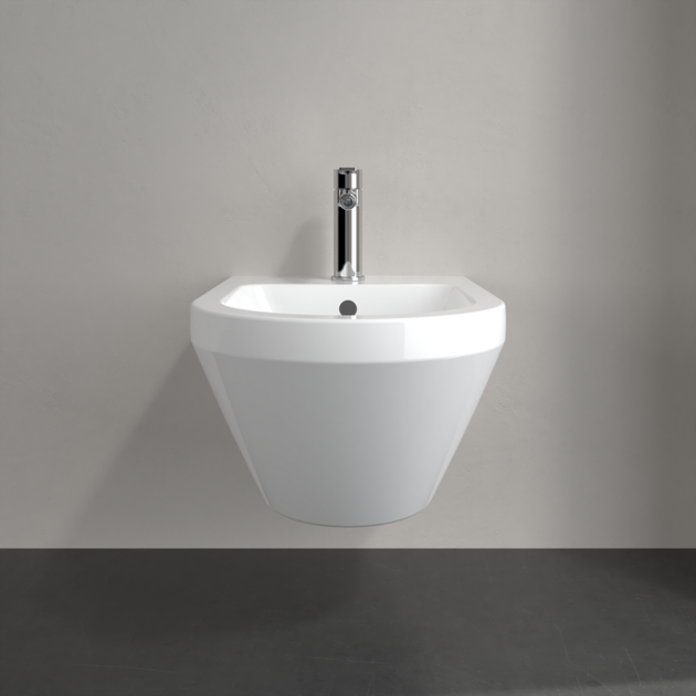 Биде подвесное 37х53см VILLEROY & BOCH ARCHITECTURA 74870001, белый - изображение 3