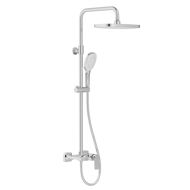 Система душова (змішувач для ванни душ ABS лійка 3 режими шланг 1700 мм PVC) 300х190 мм IMPRESE BILOVEC t030B00901SP, хром - Фото 1 Система душова (змішувач для ванни душ ABS лійка 3 режими шланг 1700 мм PVC) 300х190 мм IMPRESE BILOVEC t030B00901SP, хром - зображення 1