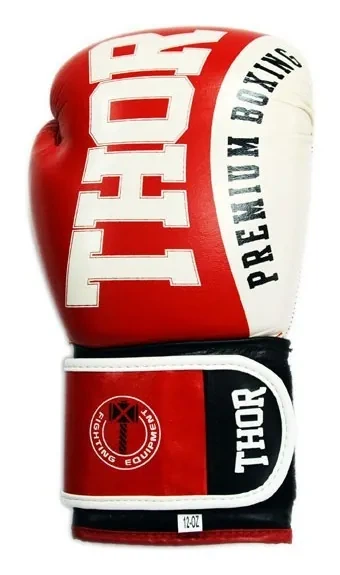 Рукавички боксерські THOR SHARK 14oz / шкіра / червоні (SPT_8019/02(Leather) RED 14 oz.) - изображение 2
