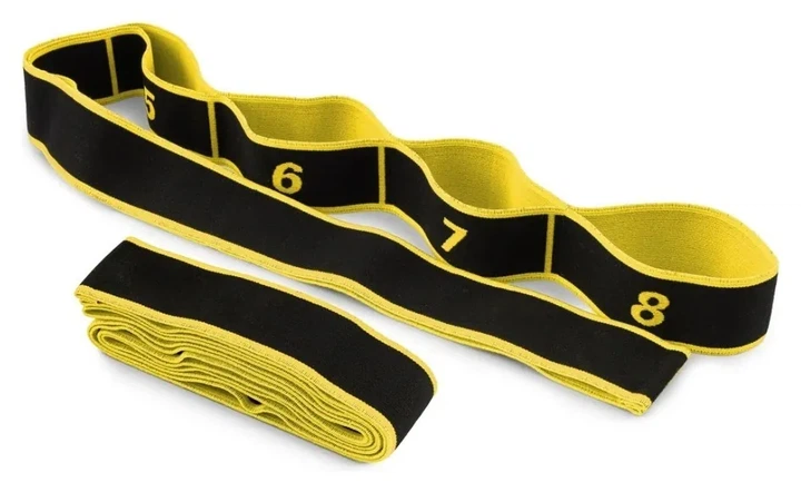 Еспандер із петлями для розтяжки PowerPlay PP_4311 Fitness Band Жовта (88*4см.) (PP_PP_4311_Yellow) - изображение 2