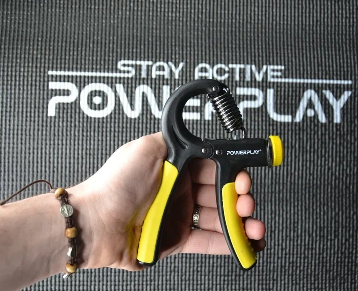 Еспандер кистьовий PowerPlay PP-4323 з регульованим навантаженням 10-40 кг. Strength Grip Чорно-жовтий (PP_PP_4323_Bl/Yellow) - зображення 7