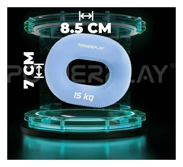 Еспандер кистьовий силіконовий PowerPlay PP-4336 Hand Grip Light 15 кг. Синій (PP_PP_4336_Blue_15kg) - изображение 9