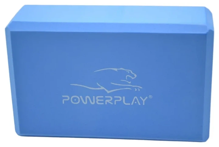 Блоки для йоги 2 шт. (пара) PowerPlay 4006 Yoga Brick EVA Сині (PP_PP_4006_Blue_2in) - зображення 3
