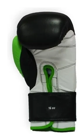 Рукавички боксерські THOR TYPHOON 16oz / шкіра / чорно-зелено-білі (SPT_8027/01(Leather) B/GR/W 16 oz.) - Фото 3 Рукавички боксерські THOR TYPHOON 16oz / шкіра / чорно-зелено-білі (SPT_8027/01(Leather) B/GR/W 16 oz.) - изображение 3