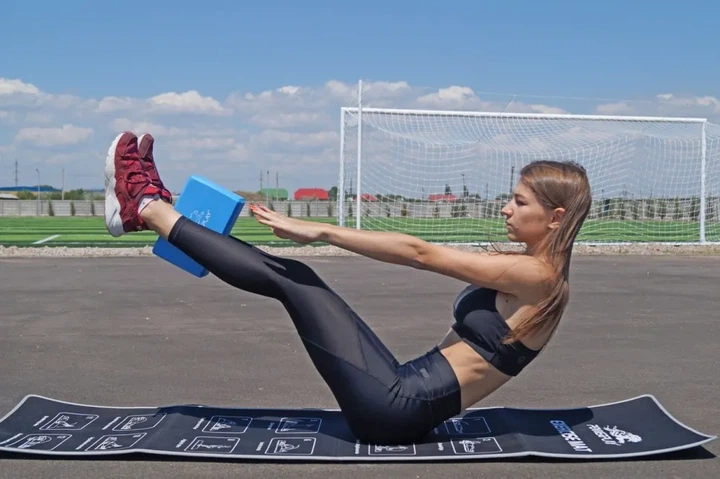 Блок для йоги PowerPlay 4006 Yoga Brick Синій (PP_PP_4006_Blue_Yoga_Brick) - зображення 4