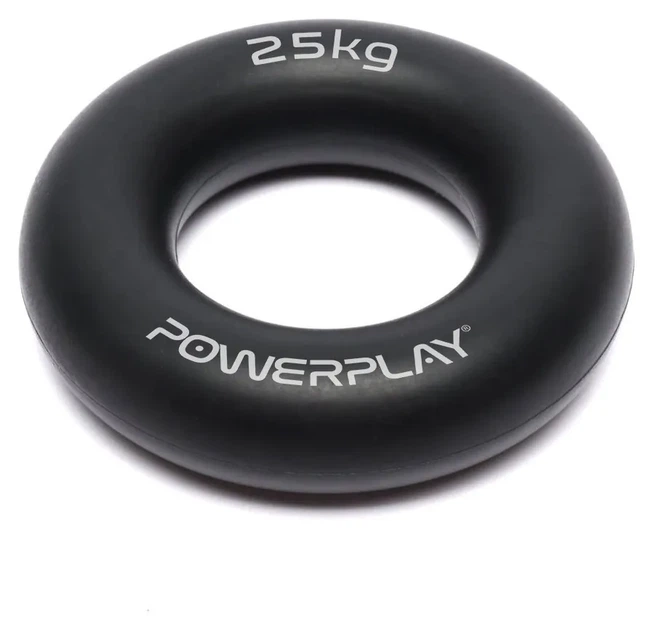 Еспандер кистьовий силіконовий PowerPlay PP-4324 Hand Grip Ring Hard 25 кг. Чорний (PP_PP_4324_25kg) - зображення 2
