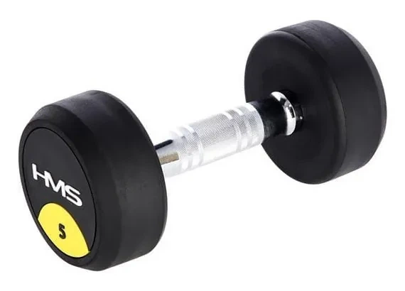 Гантель прогумована HMS HG PRO, 5 кг (InSportLine5906727001205) - Фото 1 Гантель прогумована HMS HG PRO, 5 кг (InSportLine5906727001205) - изображение 1