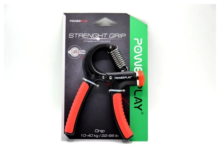Еспандер кистьовий PowerPlay PP-4323 з регульованим навантаженням 10-40 кг. Strength Grip Чорно-червоний (PP_PP_4323_Bl/Red) - изображение 10