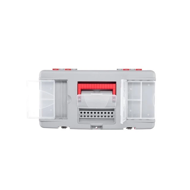 Набір ящиків для інструментів Intertool BX-0513 BX-0516 BX-0518 пластикові з металевими замками 3 штуки органайзер для зберігання - зображення 5