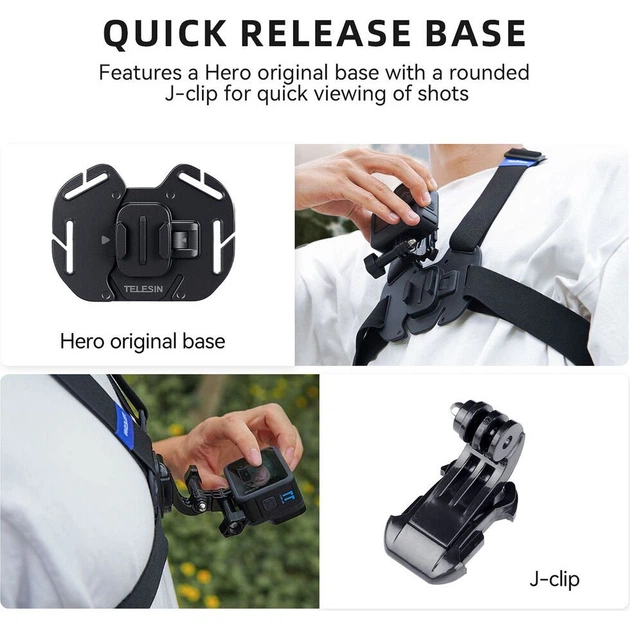 Кріплення на груди для екшн-камери Telesin Vest Chest Strap v2 (GP-UCS-001) [170363] - зображення 15