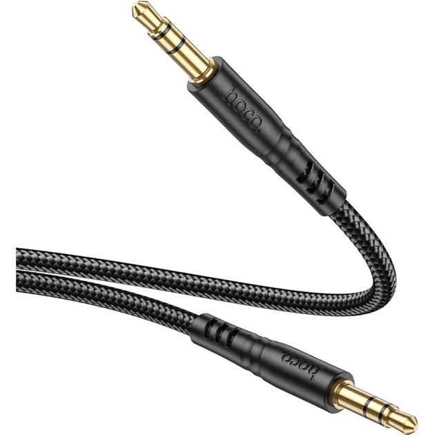 Кабель Hoco UPA24 Smooth 3.5mm to 3.5mm 1m Black (6931474789136) [170921] - зображення 4