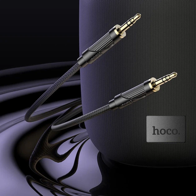 Кабель Hoco UPA30 Friend 3.5mm to 3.5mm 1m Black (6942007625463) [170926] - изображение 5