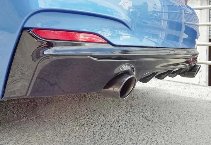 Задний диффузор DPT (Черный Глянец) для BMW 2 серия F22/F23 2014-2021 гг - изображение 2