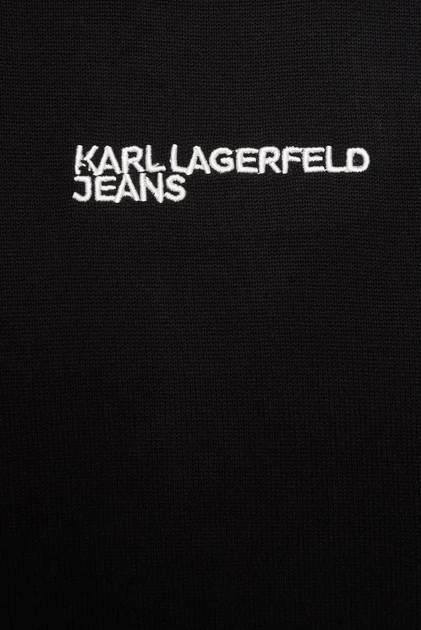 Жіночий чорний джемпер reg logo knit Karl Lagerfeld Jeans XL A1W18044 - зображення 3