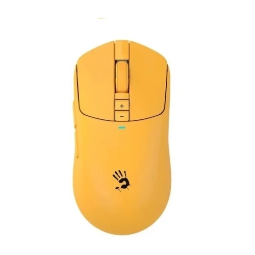 Миша бездротова Bloody R72 Ultra Tower, Yellow, док-станція, USB 2.4GHz, оптична (сенсор Alpha 20K), до 20 000 cpi, 350 IPS, 40G, 7 програмованих кнопок, акумулятор 300 mAh - изображение 2