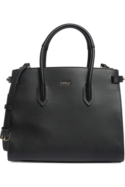 Женская сумка FURLA Gardenia Tote Bag черная кожаная сумочка шопер 28 х 23 х 13.5 см - Фото 1 Женская сумка FURLA Gardenia Tote Bag черная кожаная сумочка шопер 28 х 23 х 13.5 см - изображение 1