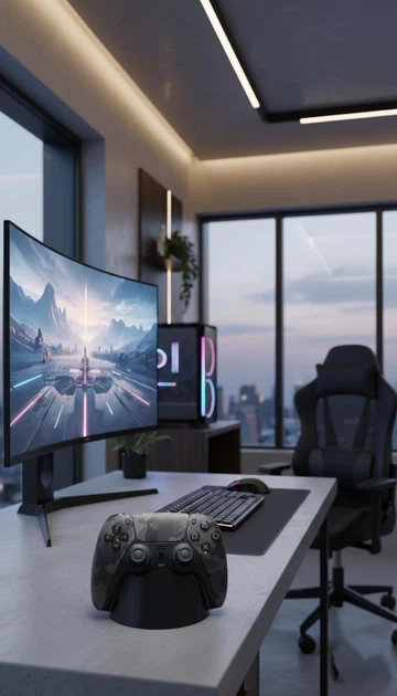 Подставка для контроллера DualSense PlayStation 5 Черная - Фото 3 Подставка для контроллера DualSense PlayStation 5 Черная - изображение 3