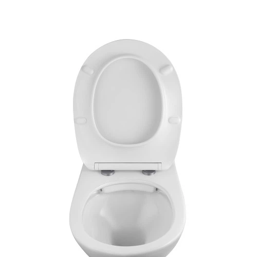 Унітаз підвісний безобідковий Kroner Oker WHI533536 (CV033120) - зображення 5