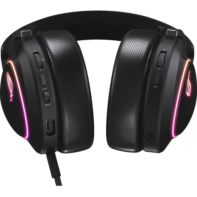 Наушники с микрофоном ASUS ROG Delta II Black (90YH03W0-BHUA00) - Фото 3 Наушники с микрофоном ASUS ROG Delta II Black (90YH03W0-BHUA00) - изображение 3