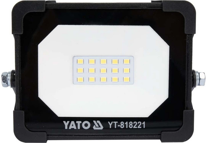 Прожектор діодний Yato 10Вт 950Lm (YT-818221) - Фото 3 Прожектор діодний Yato 10Вт 950Lm (YT-818221) - изображение 3