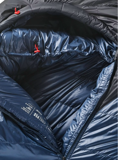 Śpiwór puchowy Pajak Core 950 Short 165 cm Lewy Navy (5905669162432) - obraz 5