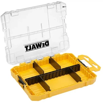 Ящик для інструментів DeWALT для біт системи TSTAK Tough Case М з футляро та касетами 4 шт, роздільники 6шт - Фото 1 Ящик для інструментів DeWALT для біт системи TSTAK Tough Case М з футляро та касетами 4 шт, роздільники 6шт - зображення 1