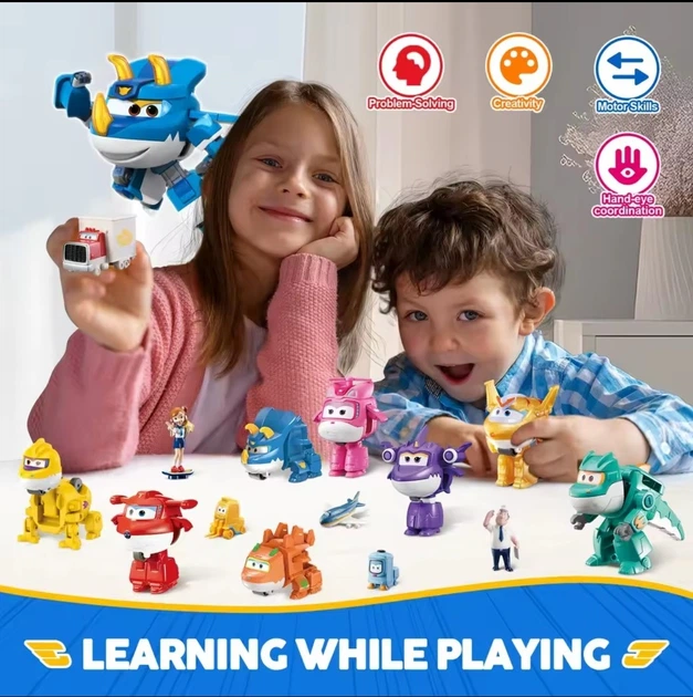 Набор игровых фигурок-трансформеров Супер Крылья Super Wings SW Dinosaurs World Adventure Set - Фото 4 Набор игровых фигурок-трансформеров Супер Крылья Super Wings SW Dinosaurs World Adventure Set - изображение 4