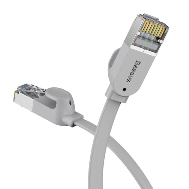Кабель RJ45 Gigabit Ethernet 5м CAT6 плоский черный для подключения компьютера Baseus PCWL-D01 - изображение 3