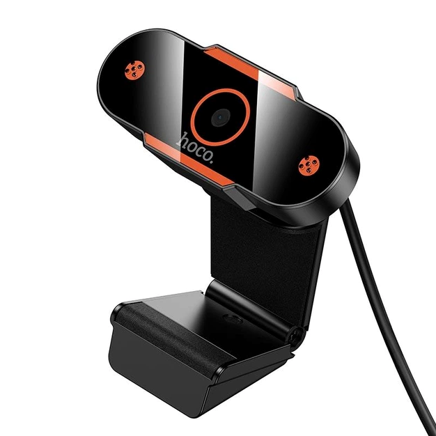 Веб-камера HD 720p с микрофоном и шумоподавлением USB HOCO D101 для компьютера и ноутбука - Фото 3 Веб-камера HD 720p с микрофоном и шумоподавлением USB HOCO D101 для компьютера и ноутбука - изображение 3