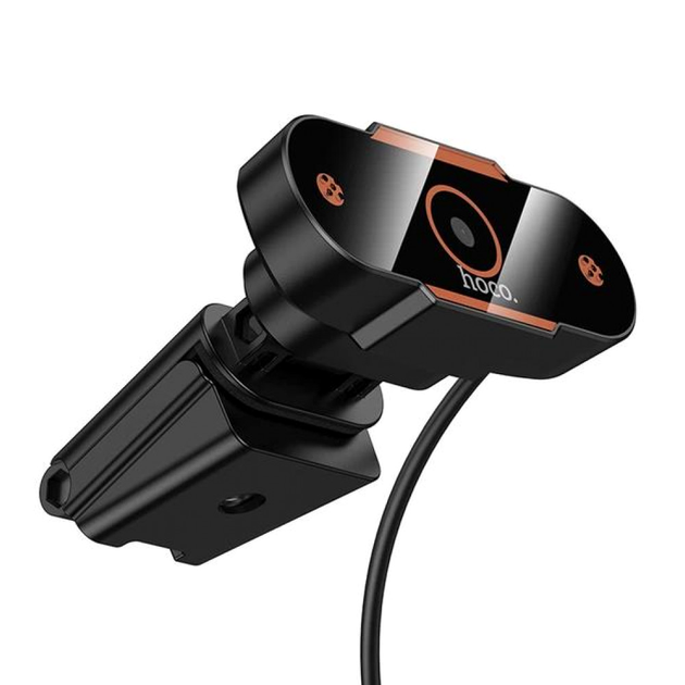 Веб-камера HD 720p с микрофоном и шумоподавлением USB HOCO D101 для компьютера и ноутбука - Фото 4 Веб-камера HD 720p с микрофоном и шумоподавлением USB HOCO D101 для компьютера и ноутбука - изображение 4