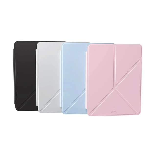 Чехол-книжка WiWU Classic III силиконовый для Apple iPad 10.2 10.5 защита с микрофиброй внутри розовый - изображение 9