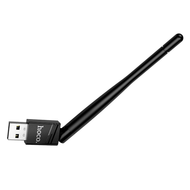 USB WiFi адаптер Hoco HI37 черный для беспроводного подключения к интернету - изображение 3