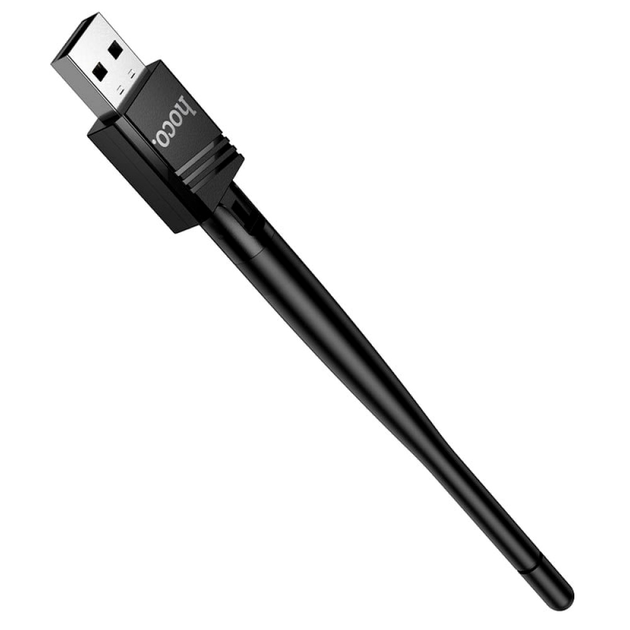 USB WiFi адаптер Hoco HI37 черный для беспроводного подключения к интернету - изображение 4