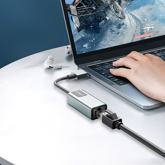Адаптер USB Ethernet 100 Гбит для подключения к сети Earldom ET-NC1 - изображение 7