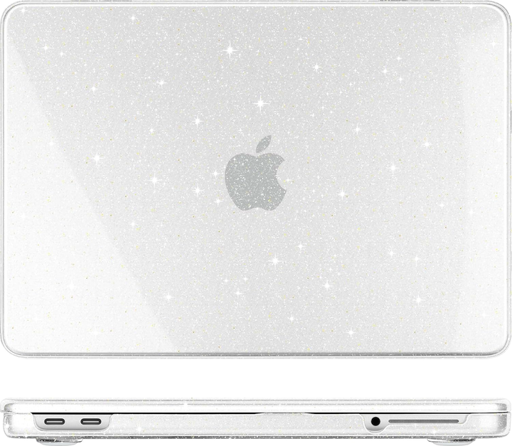 Силиконовый чехол Glitter Case для Apple MacBook Neo 13 A3404 прозрачный с защитой от царапин Clear. - Фото 6 Силиконовый чехол Glitter Case для Apple MacBook Neo 13 A3404 прозрачный с защитой от царапин Clear. - изображение 6