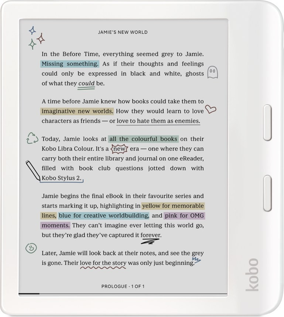 Електронная книга Kobo Libra Colour 32Gb - Фото 1 Електронная книга Kobo Libra Colour 32Gb - изображение 1