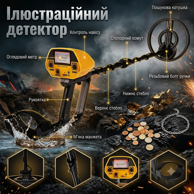 Металошукач MD-5090 професійний грунтовий для пошуку монет золота та реліквій, водонепроникна котушка, 2 режими роботи, індикатор цілі, зручний LED дисплей, легкий портативний для початківців та хобі + захисний чохол для блоку - Фото 6 Металошукач MD-5090 професійний грунтовий для пошуку монет золота та реліквій, водонепроникна котушка, 2 режими роботи, індикатор цілі, зручний LED дисплей, легкий портативний для початківців та хобі + захисний чохол для блоку - изображение 6