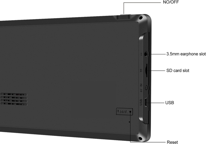 GPS-навигатор автомобильный ANCHGPO X20-1 7″, 800×480, 8 ГБ, карты Северной Америки, голосовые подсказки, FM - изображение 8