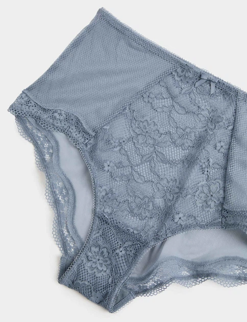 Набор кружевных трусиков Marks&Spencer миди High rise shorts размер 16 3 шт grey blue 0265 - Фото 7 Набор кружевных трусиков Marks&Spencer миди High rise shorts размер 16 3 шт grey blue 0265 - изображение 7