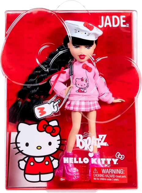Лялька Bratz x Hello Kitty Jade Sanrio Fashion з аксесуарами хеллоу Кітті Навіть Джейд 595670 - Фото 1 Лялька Bratz x Hello Kitty Jade Sanrio Fashion з аксесуарами хеллоу Кітті Навіть Джейд 595670 - зображення 1