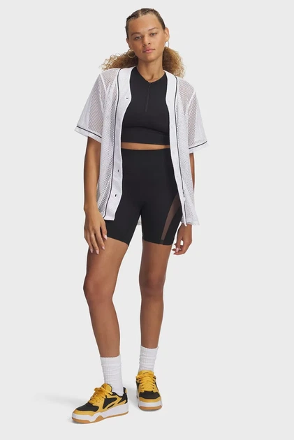 Жіночий білий кардиган Sportstyle Baseball Jersey Under Armour XS 1389637-100 - зображення 2